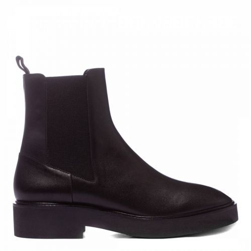 Black Leather Henley Chelsea Boot