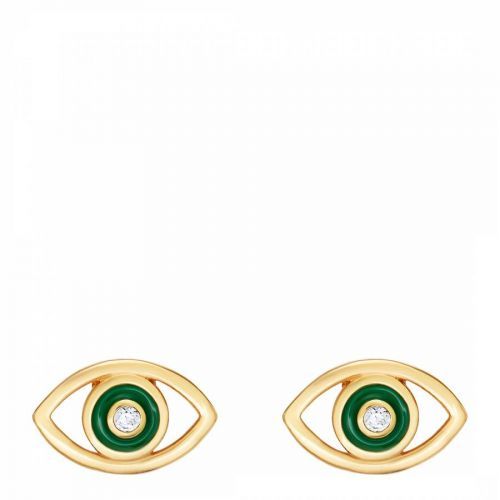 18k Gold Plated Eye Luck Out Earrings