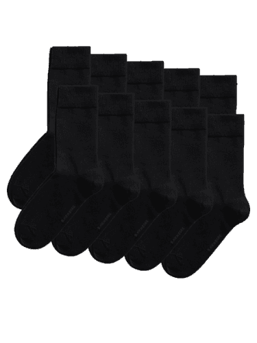Björn Borg Essential Ankle Sock 10-pack Black Beauty, 36-40