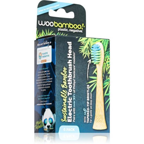 Woobamboo Eco Electric Toothbrush Head Replacement Heads For Toothbrush from bamboo 6 pc