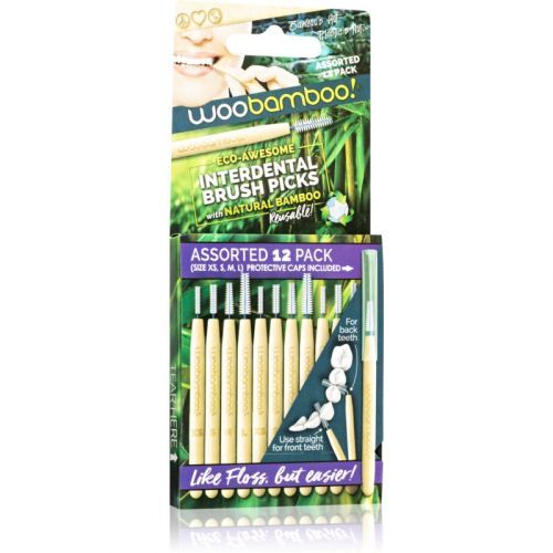 Woobamboo Eco Interdental Brush Interdental Brushes Mix 12 pc