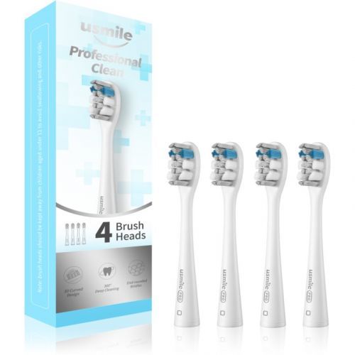 USMILE Professional Clean Replacement Heads For Toothbrush 4 pcs