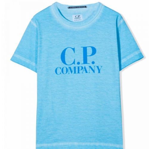 C.P Company Boys Jersey Logo T-shirt Blue, 8Y / BLUE