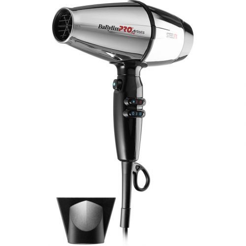 BaByliss PRO 4Artists SteelFX Professional Ionising Hairdryer Silver