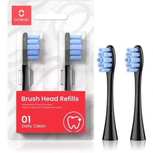 OClean Brush Head Standard Clean P2S5 Replacement Heads For Toothbrush 2 pcs P2S5 B02 Black