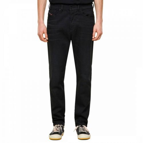 Black D-Fining Tapered Stretch Jeans