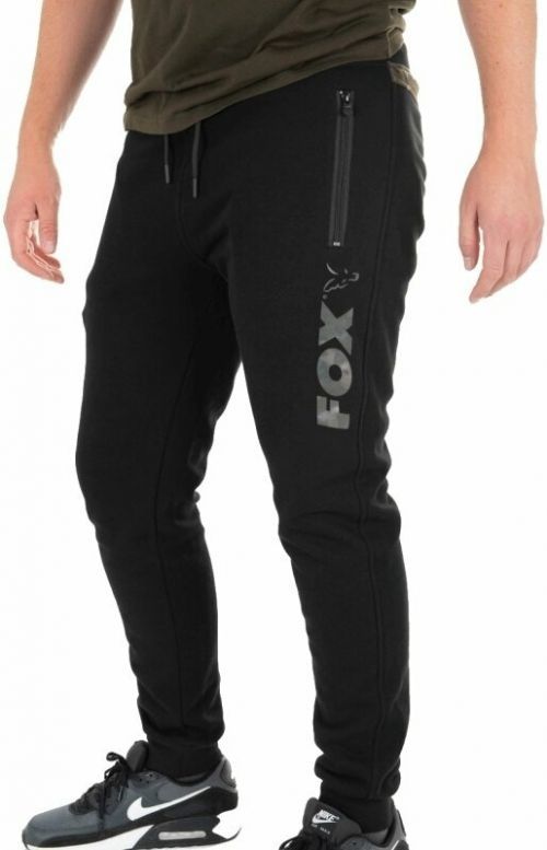 Fox Fishing Trousers Black/Camo Print Joggers S