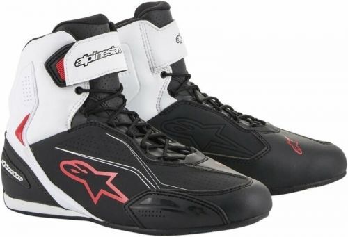 Alpinestars Faster-3 Shoes Black/White/Red 40,5 Motorcycle Boots