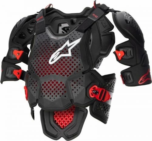 Alpinestars A-10 V2 Full Chest Protector Anthracite/Black/Red XL/2XL