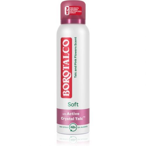 Borotalco Soft Talc & Pink Flower Deodorant Spray without Alcohol 150 ml