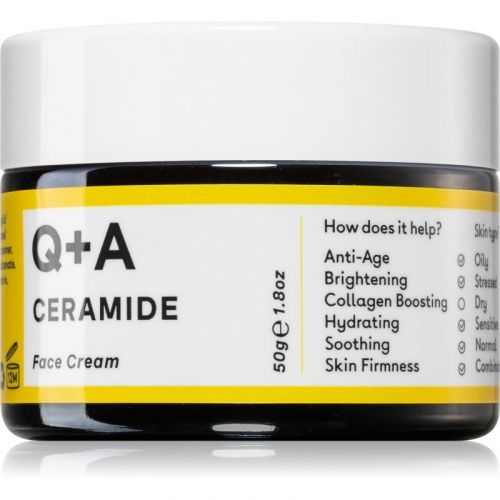 Q+A Ceramide Smoothing Face Cream With Ceramides 50 g