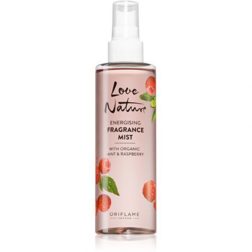 Oriflame Love Nature Organic Mint & Raspberry Refreshing Body Spray With Aromas Of Raspberries 200 ml