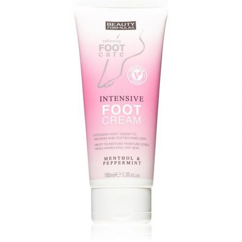 Beauty Formulas Menthol & Peppermint Moisturizing Softening Cream for Legs 100 ml