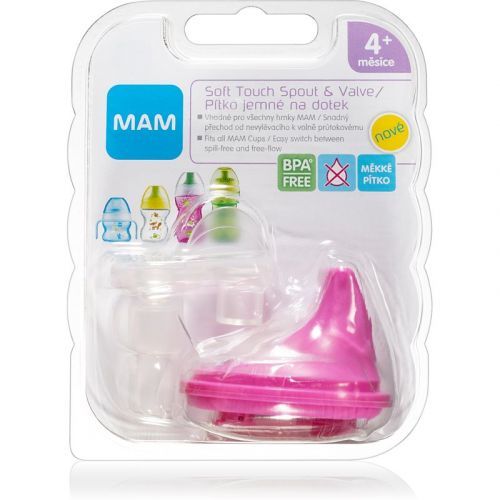 MAM Baby Bottles Soft Touch Spout & Valve Set 4m+ (for Kids)