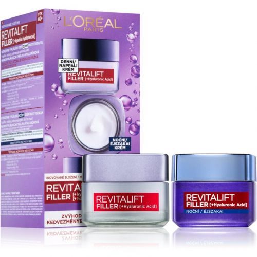 L’Oréal Paris Revitalift Filler Anti-Wrinkle Day and Night Cream (with Hyaluronic Acid)