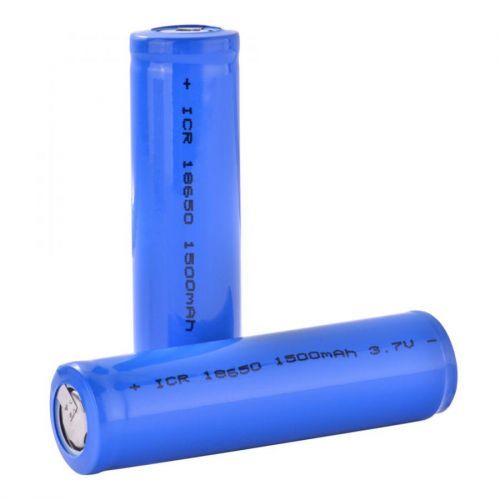2 x REPLACEMENT 18650 1500mAh 3.7V RECHARGEABLE BATTERY NO Pointed