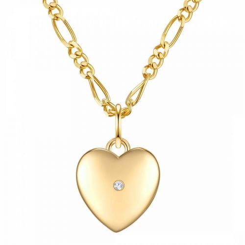 Yellow Gold Heart Shape Pendant Necklace