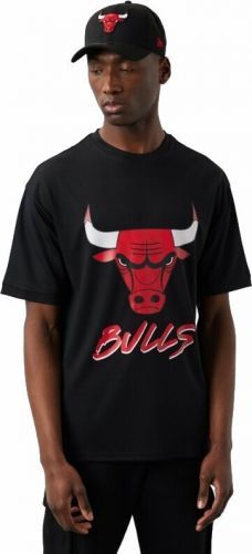 Chicago Bulls T-Shirt NBA Script Mesh T-shirt Black/Red L