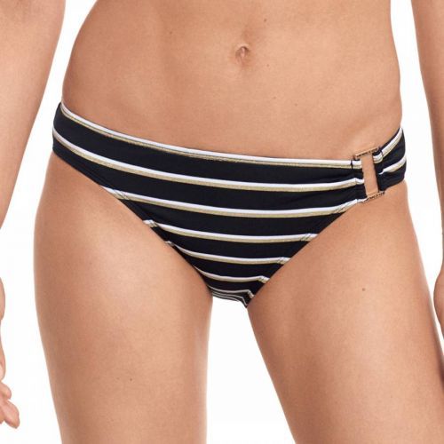 Black Striped Hipster Bottoms