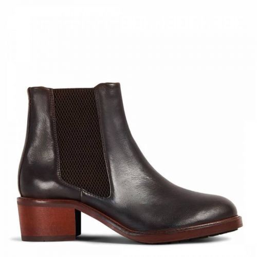 Brown Ridley Chelsea Heeled Boot