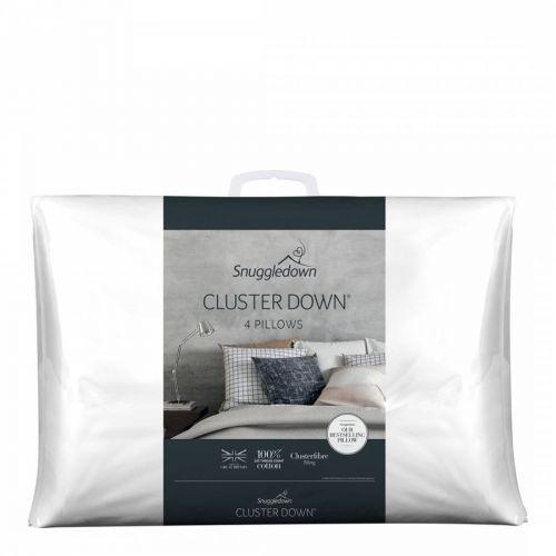 Clusterdown Pack of 4 Pillows