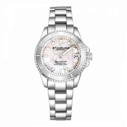 Women's Silver Diver Dial Watch