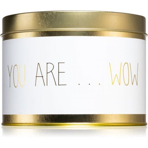 My Flame Fresh Cotton You Are Wow scented candle in tin 8x11,5 cm