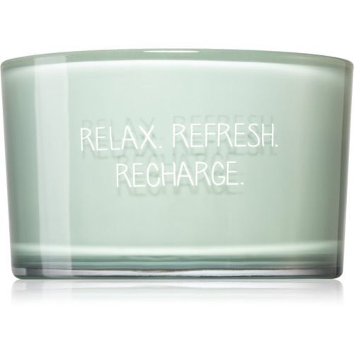 My Flame Minty Bamboo Relax, Refresh, Recharge scented candle 9x13,5 cm