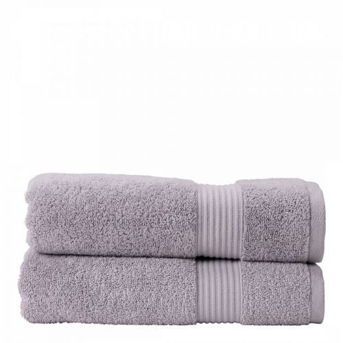 Ambience Pair of Hand Towels Dove Grey