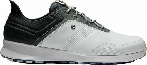 Footjoy Statos Mens Golf Shoes White/Charcoal/Blue Jay US 9 2022