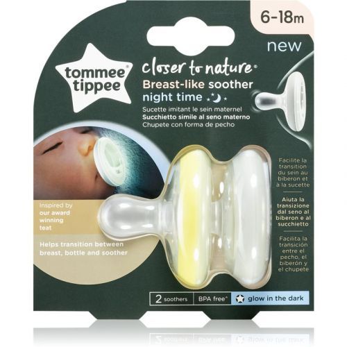 Tommee Tippee C2N Closer to Nature Night 6-18m dummy Natural 2 pc