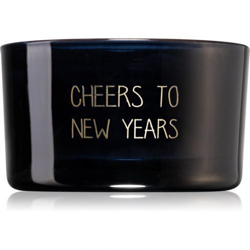 My Flame Winter Glow Cheers To Yew Years scented candle Wooden Wick 9x5 cm