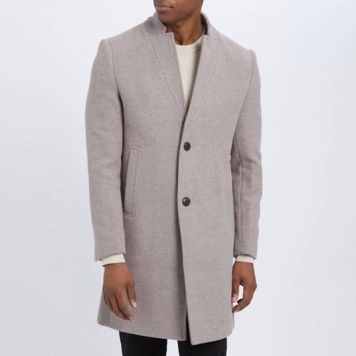 Grey Clemont Wool Blend Coat