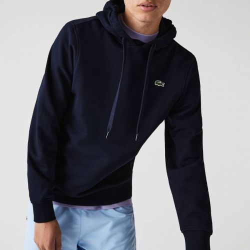 Dark Navy Cotton Blend Hoodie