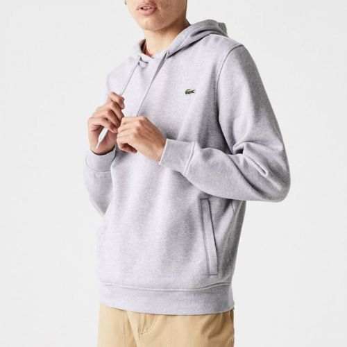 Light Grey Cotton Blend Hoodie
