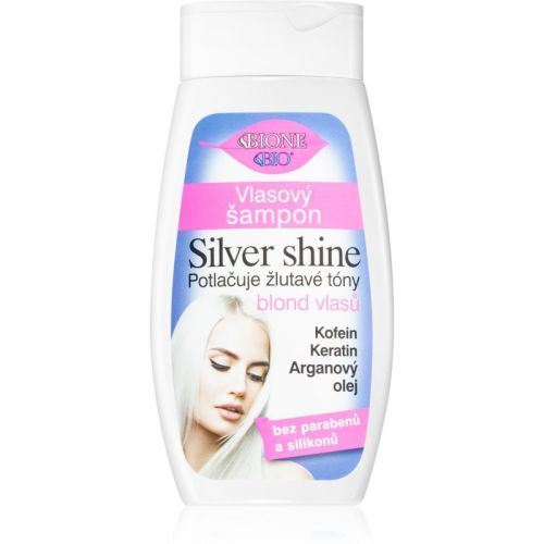 Bione Cosmetics Silver Shine Brassy Tones Neutralizing Shampoo 260 ml