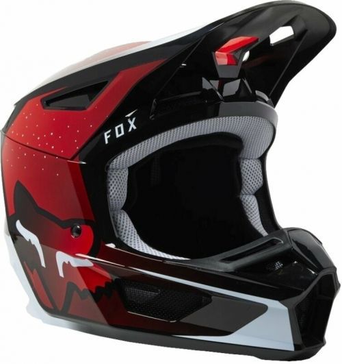 FOX V1 Leed Helmet Dot/Ece Fluo Red M Helmet