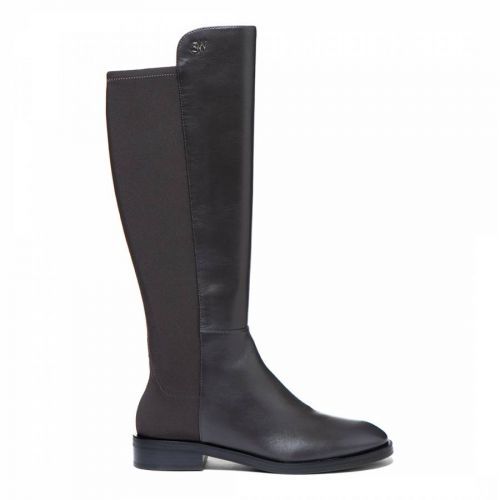 Slate Grey Leather Keelan City Long Boot