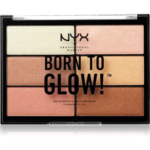 NYX Professional Makeup Born To Glow Highlighting Palette Shade 01 6x4,8 g