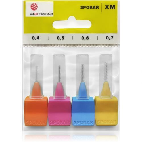 Spokar XM Interdental Brushes, 4 pcs Mix 0,4 - 0,7 mm
