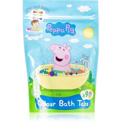 Peppa Pig Colour Bath Tabs Colourful Fizzy Bath Tablets 9x16 g