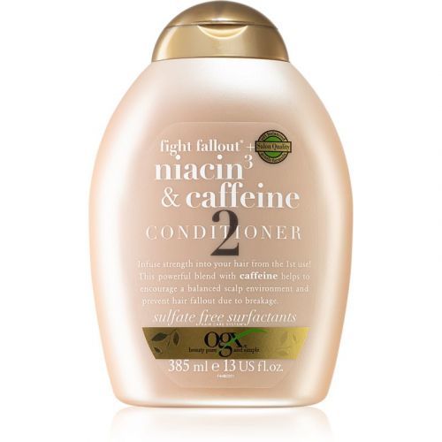 OGX Fight Fallout Niacin3 & Caffeine Reconstructing Strengthening Conditioner 385 ml