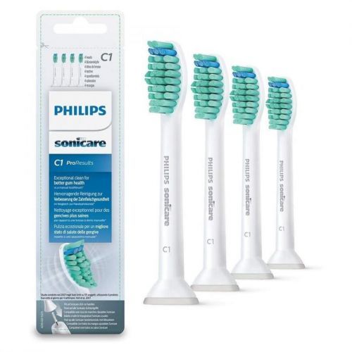 Philips Genuine Sonicare Pro Results Brush Heads, White, Pack of 4