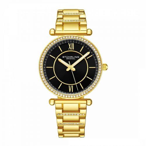 Women's Gold/Black Stuhrling Original Symphony Watch 36mm