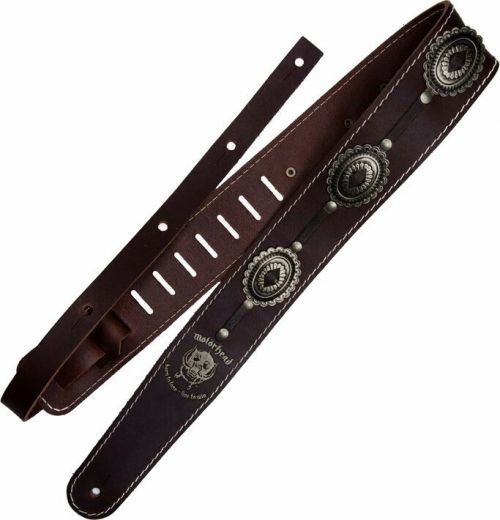 Richter Motörhead Concho Strap Leather guitar strap Brown / Old Silver