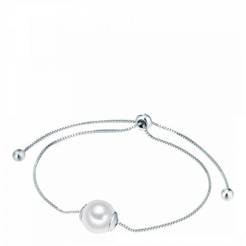 Silver/White Pearl Shell Bracelet