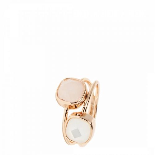 Gold/Pink And White Ring