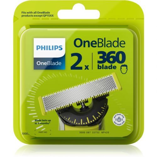 Philips OneBlade QP420/50 Replacement Blades for OneBlade 360 2 pc