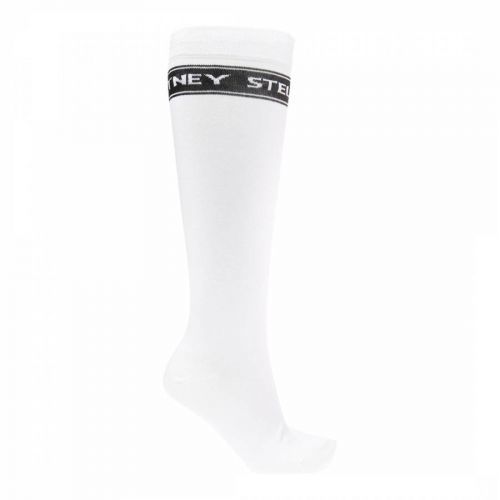 White Stella McCartney Embroidered Knee High Socks