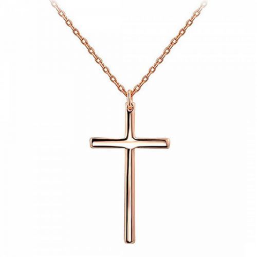 Rose Gold Plated Cross Necklace